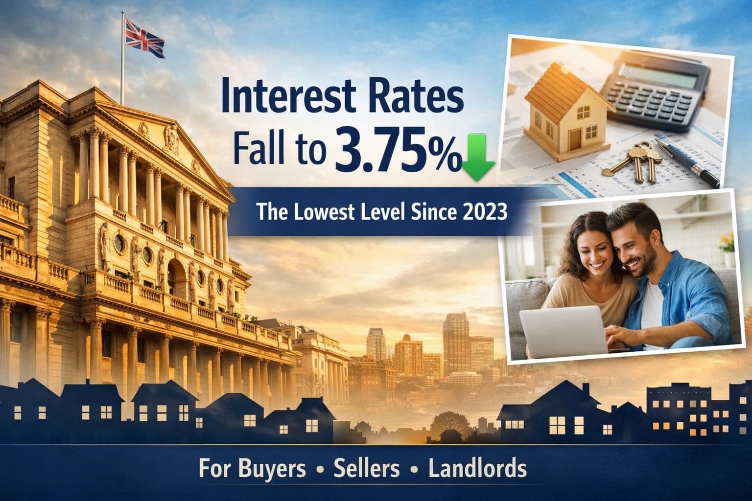 Interest Rates Fall to 3.75% – The Lowest Level Since Early 2023